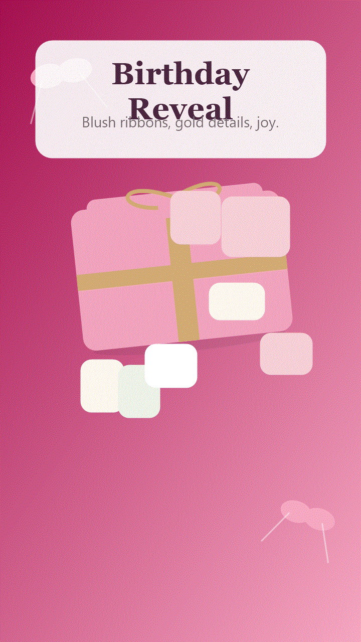Birthday hamper reveal